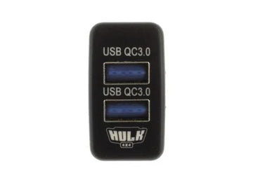 Dual Usb Socket Qc3 Oe Rpl T/S - Early Toyota Blue Led